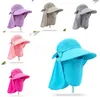 Parasol Chapeau Casquettes Pliables résistant aux ultraviolets Large Bord Été Vitesse Sec UV Crème Solaire Chapeaux Causal Voyage Camping Femme Cap de701