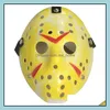 Archa￯stische Jason Mask FL Face Antique Killer vs Vrijdag de 13e prop Horror Hockey Halloween Cosplay in Drop Delivery 2021 Party Mas