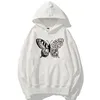 Women's Hoodies & Sweatshirts Fashion Graphic Women Cute Butterfly Shirt For Her Soft Cotton Oversized Floral