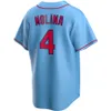 Baseball Jerseys Yadier Molina 4 Nolan Arenado 28 Goldschmidt 46 Albert Pujols 5 Jesrey Blue White Cream Red Gray Color Button Up Men Size S-XXXL Stitched