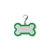 Dog Cat ID Tag kleurrijke huisdierkraagaccessoires honden naam tags gepersonaliseerde roestvrijstalen huisdieren kragen tag groothandel