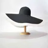 Été 25 cm large bord pliable s pour femmes surdimensionné pare-soleil voyage paille dame Protection UV chapeau de plage