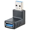 USB 3.0 Erkek - Kadın Uzatma Kablosu 90 Derece Sağ Açılı Adaptör Fişi