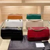 24cm*15cm Party Shopping Dating Shoulder Bags Crossbody Clutch Holds Lipstick Mobile Phone Cosmetics Wallet Buckle Lining Sheepskin 6 color Box Packaging HQY6120