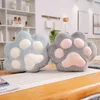 Nette Katze Bein Kuscheln Cartoon Bär Mit Decke Winter Hand Wärmer Weiche Kissen Puppen Für Kinder Mädchen Geschenk J220704