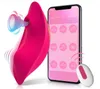 Vestível Vibrator App Controle Remoto Clitoral Estimulador 9 Frequência Mini Massager Recarregável Adulto Chupando Brinquedos Sexuais Para As Mulheres