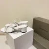 Bayanlar moda Tasarımcısı Sandalet Supermoving Deri Ped Koyun Derisi Düğün Ziyafet Mektubu sandalet Topuk Yüksekliği 5 cm