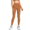 Lu-56 spodnie do jogi wyrównaj legginsy damskie wysokiej talii do biegania Fitness rajstopy sportowe odzież sportowa kobiety trening sportowe spodnie typu Casual