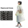 Mode kvinnor transparent eva plast man regnrock resa vattentät regnkläder vuxen kan hålla ryggsäck regnrock 220427