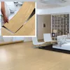 5pcs Wood Grain Floor Stickers 3D Wall Sticker PVC Waterproof Self Adhesive for Living Room Toilet Kitchen Home Decor 220328