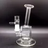 5.5 inchs glass bong hookahs Recycler oil rigs smoking water pipes heady water bongs beaker base with 14mm banger