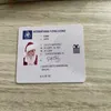 Cadeau de Noël Santa Carte De Voeux Party Favor Permis De Conduire Drôle Cardes Santas Claus Cartes De Vol 86 * 54 MM