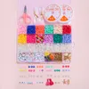 Customizable Soft ceramic Pearl letter beads tassel CCB beads handmade beaded DIY set box