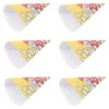 Emballage cadeau Sacs de pop-corn Boîtes de sacs en papier Cone Party Box Food Treat Cônes Cartons Candy Snack Container Triangle Baby Easter CookieGift