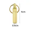 1pc Brass Capsule Mini Knife Multifunktionella EDC Verktyg Bärbara nyckelkedjor Utomhus Survival Emergency Mini Pocket Cutting Tool