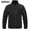 TACVASEN Volledige Zip Up Tactische Leger Fleece Jas Militaire Thermische Warme Werkjassen Heren Safari Uitloper Windjack 220727