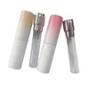 8ml gradient color perfume bottles anodized aluminum portable rotary sub-bottling lotion hydrating spray empty glass bottle