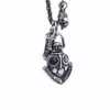 Sex-karaktärsmantra exorcism Bell Pendant Necklace Titanium Steel Retro Men's Personality Hip-Hop Hipster Fashion Jewelry