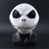 Yeni Kabus Noel Jack Skellington Beyaz Lateks Maske Film Cosplay Props Cadılar Bayramı Partisi Yaramaz Korku Maskesi T224I