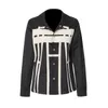 Kurtki damskie Nieregularna hitowa kurtka kolorowa dla kobiet Lapel Long Rleeve przyczynę High Street Black Fashion Clothing 2022