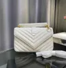 حقيبة يد مصممة 5A حقيبة يد للنساء Crossbody Crossbody حقيقية جلدية مبطن الحقائب الكتف المتحمل للسيدات سلسلة قفل القابض الفاخرة عبر الجسم