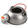 Cozinha de acampamento 600ml 0,6L Titanium Tea Kettle