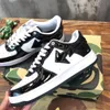 OGS de alta qualidade Bapestas Sta Sneaker M1 Designer Sapatos casuais tênis de baixo tênis de couro Classic Sports Shoe macacão Medicom Medicom Toy Camo SK8 Tamanho 35-45