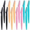 10pcs Augenbrauen Trimmer sichere Gesichtsblätter formen Messer Augenbrauen Rasierer Gesicht Haarentfernung Rasierklingen Frau Make -up -Werkzeuge