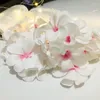 Luces de cuerda de flores LED frangipani alimentadas por el evento de iluminaci￳n de vacaciones de la bater￭a Garland Decorated Stringsled