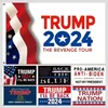 Trump Flag 2024 Wróci, że głosy ponownie się liczą 3x5 stóp Prezydent Banner Wyborczy 90x150 cm 0810