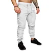 Calça masculina calça fgkks masculino masculino calças sólidas de vários bolsos s 220823