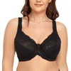 Beha Dames Sexy Lingerie Grijs Kant Perspectief Borduren Bloemen Bralette Grote maten F G H I 34 36 38 40 42 44 48 50 52 54 220519