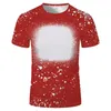 Voorbeeldfeestjes Sublimatie gebleekte T-shirt warmteoverdracht blanco bleach shirt Volledig polyester T-stukken Amerikaanse maten voor mannen vrouwen 20 kleuren