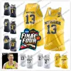 جيرسي ميشيغان ولفيرينز # 13 Ignas Brazdeikis Wagner 1 Charles Matthews 2 Poole Moritz Zavier Simpson Foies Teske Fin Finale Four Maillots de