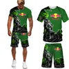 Printed 3D Oversiase Tshirt Shorts For dla mężczyzn Sports Jersey Punk Tops Suit Nowator Wygodny oddychający ubrania 220526