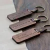 U&I Cuatom Design Blanks Keychains Straps Custom Luxury Wood Car Keychain New Design Key Ring In Stock Chain For Father's Day