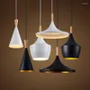 Pendant Lamps Modern Lighting Slope Interior Ceiling Restaurant Vintage Bedroom Wood Aluminum LED Lamp Fixture ShadePendant