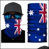 Reutible Face Masks US American Regno Unito Regno Unito Germania Canada Bandiera Stampa Maschera lavabile regolabile Cycling Cycling Drop Consegna 2021 D