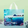 50pcs Thicker Large Plastic Bag Simple and Fresh with Handles Clothing Store Shopping Bag Wedding Gift Jewelry Packaging Bag H220429