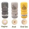 Realistico Masturbazione Tazza Orale della vagina Figa anale Strumenti sexy Per gli uomini Masculino Giocattoli Stretti Forniture per adulti Gli articoli di bellezza dell'aereo