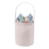 Sublimation Easter Eggs Bucket Festive DIY Blank Bunny Basket Long Ears Rabbit Basket Kids Toy Storage Festival Party Tote Bags FY5121