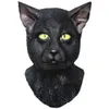 Decoraciones Máscara de lobo animal Sombreros de hombre lobo Lightup Máscara de lobo realista Carnaval Mascarada Halloween Cosplay Máscara de látex de cabeza completa aterradora