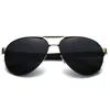 Luxus Männer Retro Sonnenbrille Designer Sonnenbrille für Frau großen Rahmen Uv400 Schutz Pilot Sonnenbrille