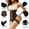 Women's Shapers 2022 Women Sexy Body Shaper Adults Solid Color Slim Fit High Waist Row Hooks Shapewear Corset Black Elastic B280M