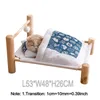 Removable Cat Bed Wooden House Warm Hammock Pet for s Dog Sofa Mat Lounger Sleeping Bag Accessories 220323