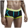 Mutande Patchwork Mutandine Intimo Uomo Pantaloncini boxer morbidi sexy Lettera stampata Boxer da uomo Boxer Underware