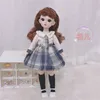 16 Bjd Doll with Clothes 30 Cm Fat Baby College Style JK Uniform Dress Up Girl Toy Toys 220707