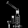 Bobina congelabile alta 28 cm Bong Bubbler Narghilè Bong ad acqua in vetro Pipa da fumo Recycler Dab Rig con ciotola da 14 mm