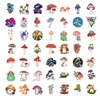 100шт-пакеты Cartoon Mashroom Sticker Fantasy без повторного агарического