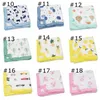 Serviettes de bain pour bébés imprimées en mousseline de soie textile à quatre couches de gaze de coton de bambou enveloppées par une couverture pour bébé INS 27 modèles CCA13109